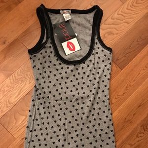 NWT Pout Basic Patterned Tank Top